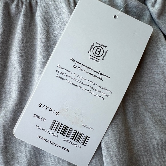 NWT Athleta Uptempo Jogger in Light Grey Small - Picture 5 of 5